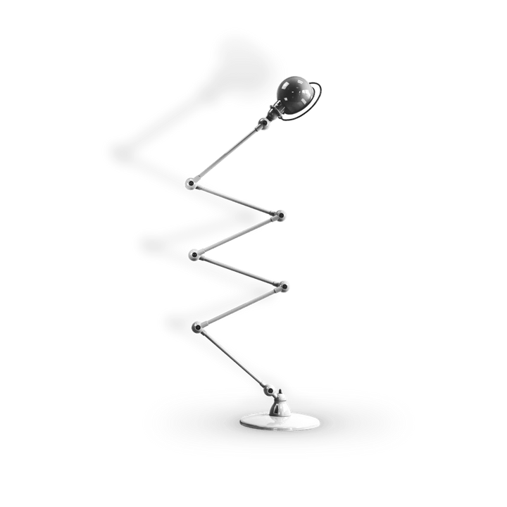 Loft Zig - Zag Floor Lamp 6 - Arm - D9406 - Jielde - Floor Lamps - Glossy - Chromed - HORNE