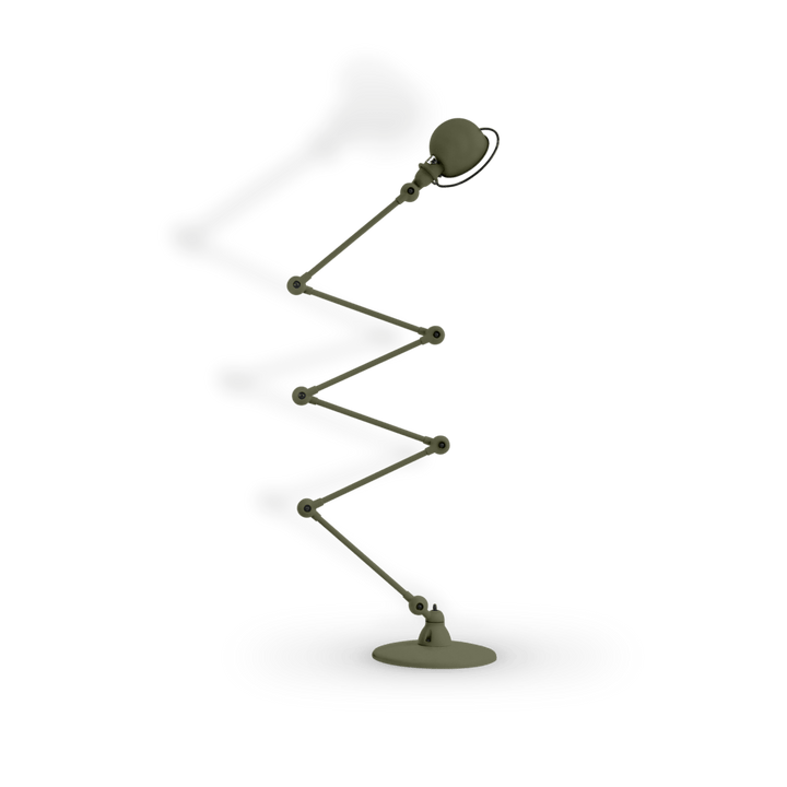 Loft Zig - Zag Floor Lamp 6 - Arm - D9406 - Jielde - Floor Lamps - Matte - Olive Green - RAL6003 - HORNE