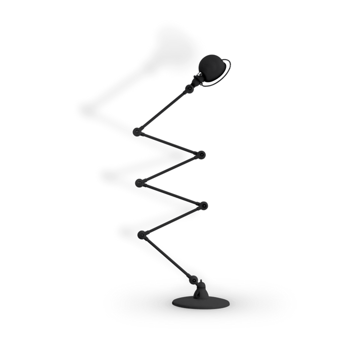 Loft Zig - Zag Floor Lamp 6 - Arm - D9406 - Jielde - Floor Lamps - Matte - Black - RAL9011 - HORNE