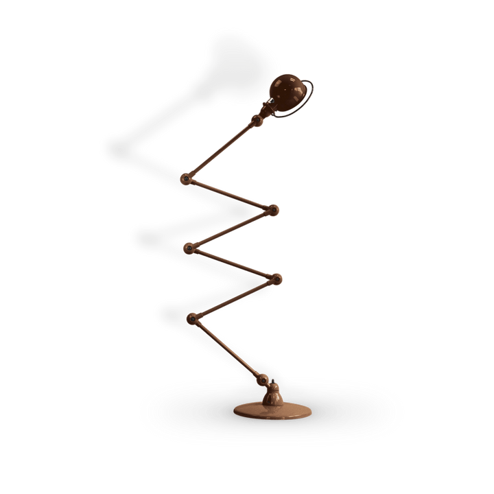 Loft Zig - Zag Floor Lamp 6 - Arm - D9406 - Jielde - Floor Lamps - Glossy - Hammered Copper - HORNE