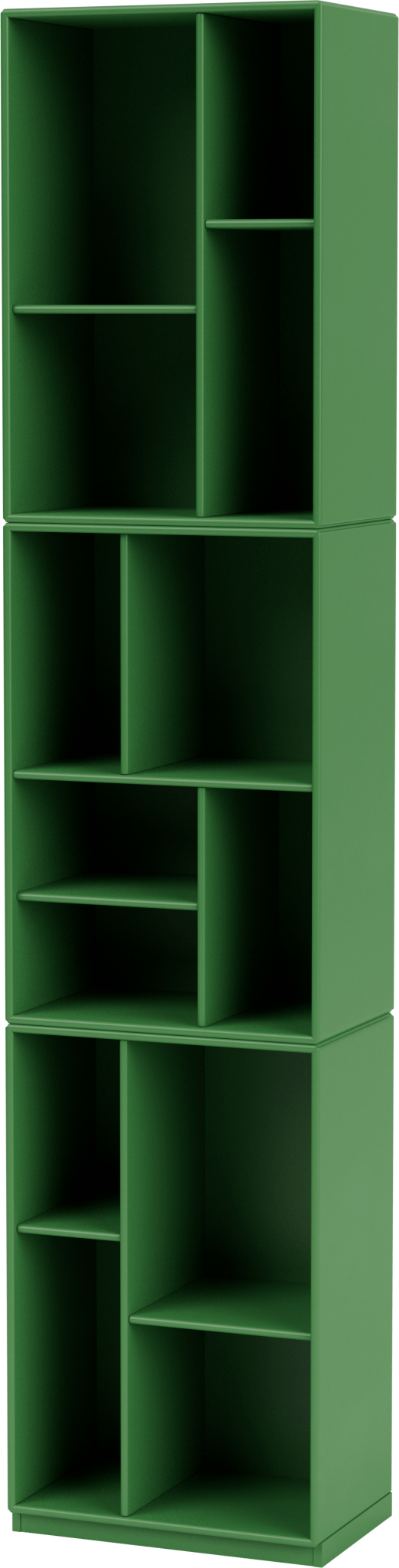 Loom Slim Bookcase - With Plinth Base - Montana - Shelving - Parsley - 1.2" - HORNE