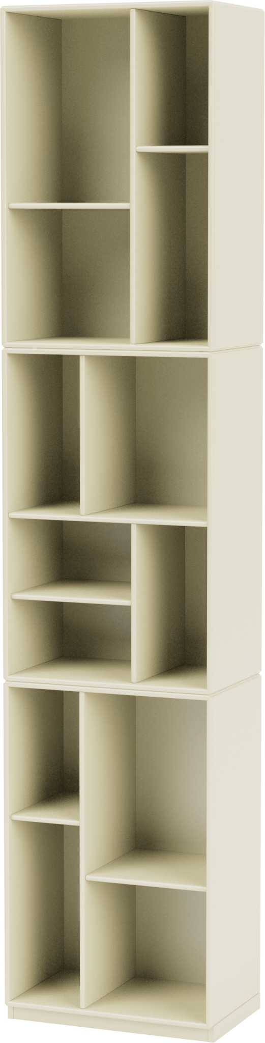 Loom Slim Bookcase - With Plinth Base - Montana - Shelving - Vanilla - 1.2" - HORNE