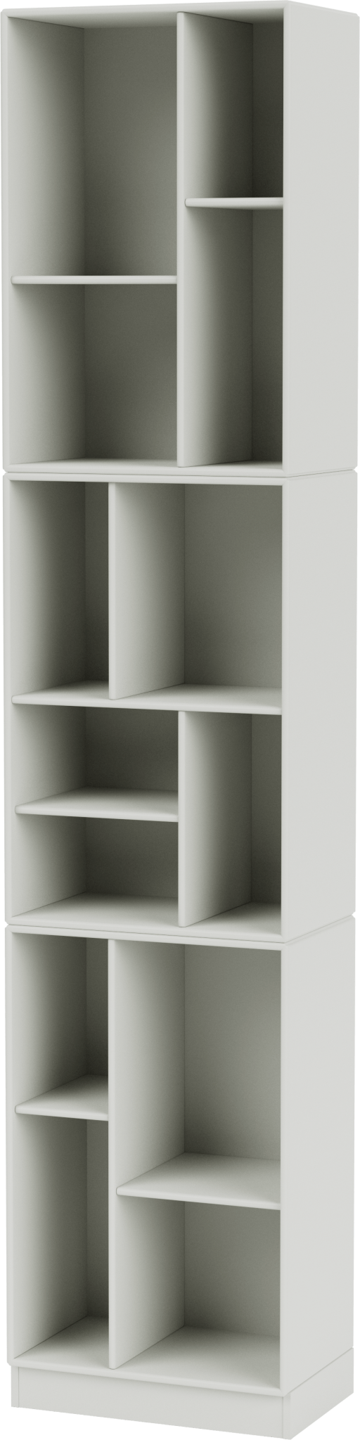 Loom Slim Bookcase - With Plinth Base - Montana - Shelving - Nordic - 2.7" - HORNE