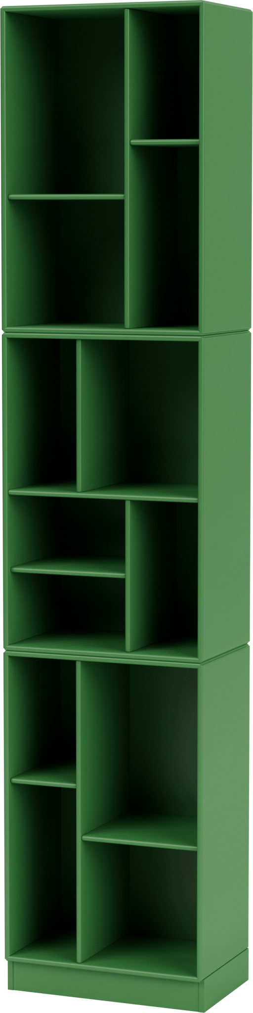Loom Slim Bookcase - With Plinth Base - Montana - Shelving - Parsley - 2.7" - HORNE