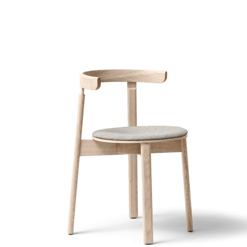 Lunar Chair - Form & Refine Chairs - White Oak - With Upholstery - HORNE