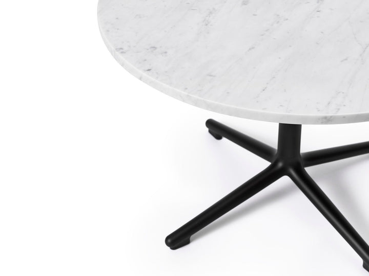 Lunar Table - Normann Copenhagen Coffee Tables - Lunar Table H40 cm Aluminum/Marble - Lunar Coffee Table H40 Ø70 cm Black Alu/ Marble - Coffee - HORNE