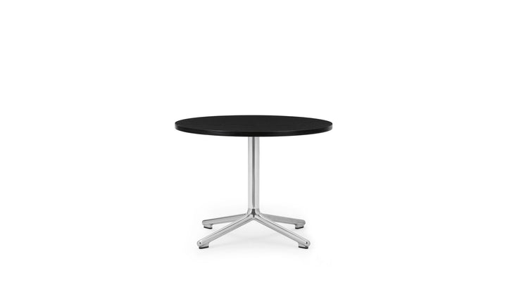 Lunar Table - Normann Copenhagen Coffee Tables - Lunar Table H45 cm Aluminum/Wood - Lunar Coffee Table H45 Ø60 cm Alu/ Oak - Black Oak - HORNE