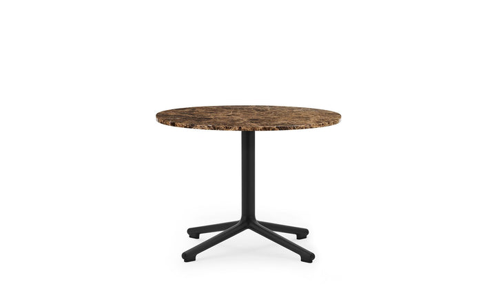 Lunar Table - Normann Copenhagen Coffee Tables - Lunar Table H45 cm Aluminum/Marble - Lunar Coffee Table H45 Ø60 Black Alu/ Marble - Coffee - HORNE