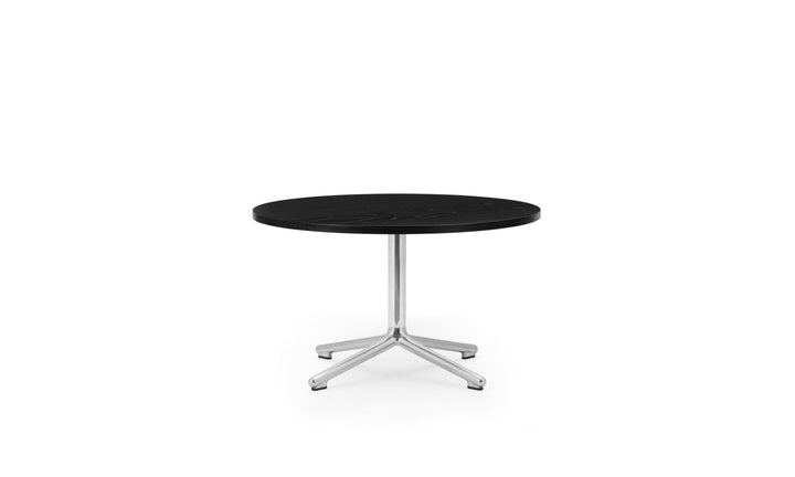 Lunar Table - Normann Copenhagen Coffee Tables - Lunar Table H40 cm Aluminum/Wood - Lunar Coffee Table H40 Ø70 cm Alu/ Oak - Black Oak - HORNE