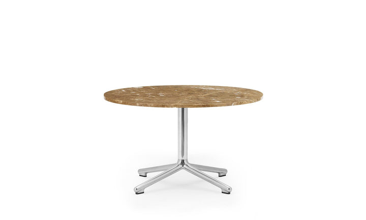 Lunar Table - Normann Copenhagen Coffee Tables - Lunar Table H40 cm Aluminum/Marble - Lunar Coffee Table H40 Ø70 cm Alu/ Marble - Sand - HORNE