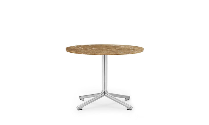 Lunar Table - Normann Copenhagen Coffee Tables - Lunar Table H45 cm Aluminum/Marble - Lunar Coffee Table H45 Ø60 cm Alu/ Marble - Sand - HORNE