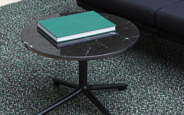 Lunar Table - Normann Copenhagen Coffee Tables - Lunar Table H45 cm Aluminum/Wood - Lunar Coffee Table H45 Ø60 cm Alu/ Oak - Black Oak - HORNE