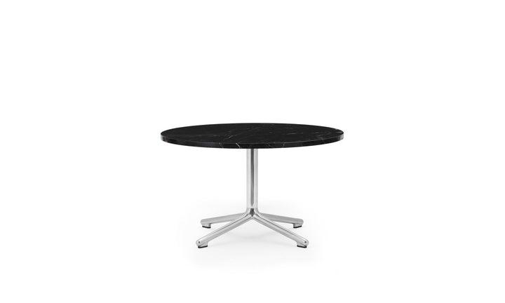 Lunar Table - Normann Copenhagen Coffee Tables - Lunar Table H40 cm Aluminum/Marble - Lunar Coffee Table H40 Ø70 cm Alu/ Marble - Black - HORNE