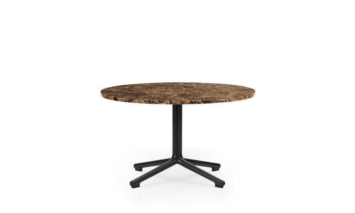 Lunar Table - Normann Copenhagen Coffee Tables - Lunar Table H40 cm Aluminum/Marble - Lunar Coffee Table H40 Ø70 cm Black Alu/ Marble - Coffee - HORNE