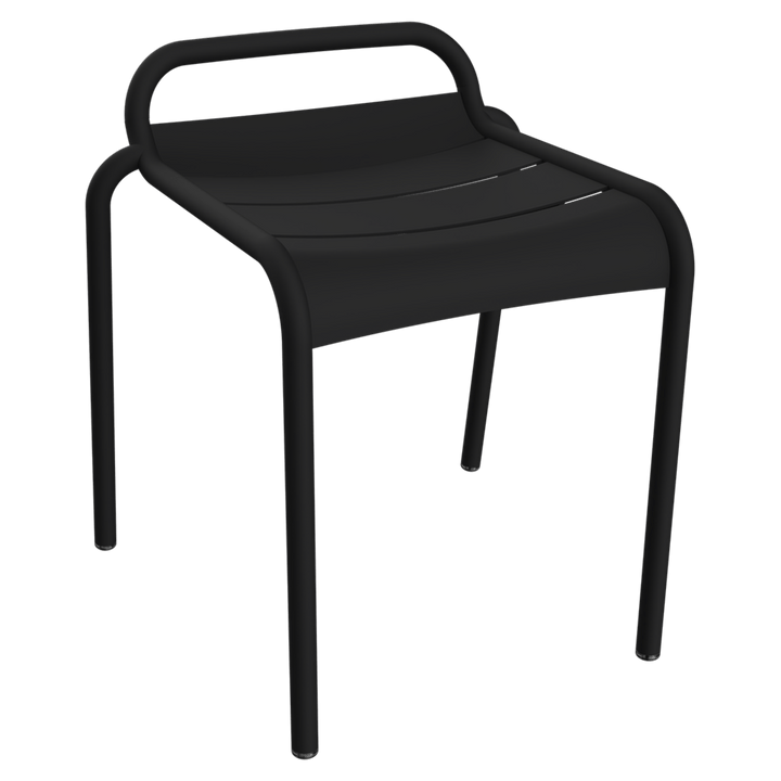 Luxembourg Stool 19" - Set of 4 - Fermob Outdoor Furniture - Liquorice - HORNE