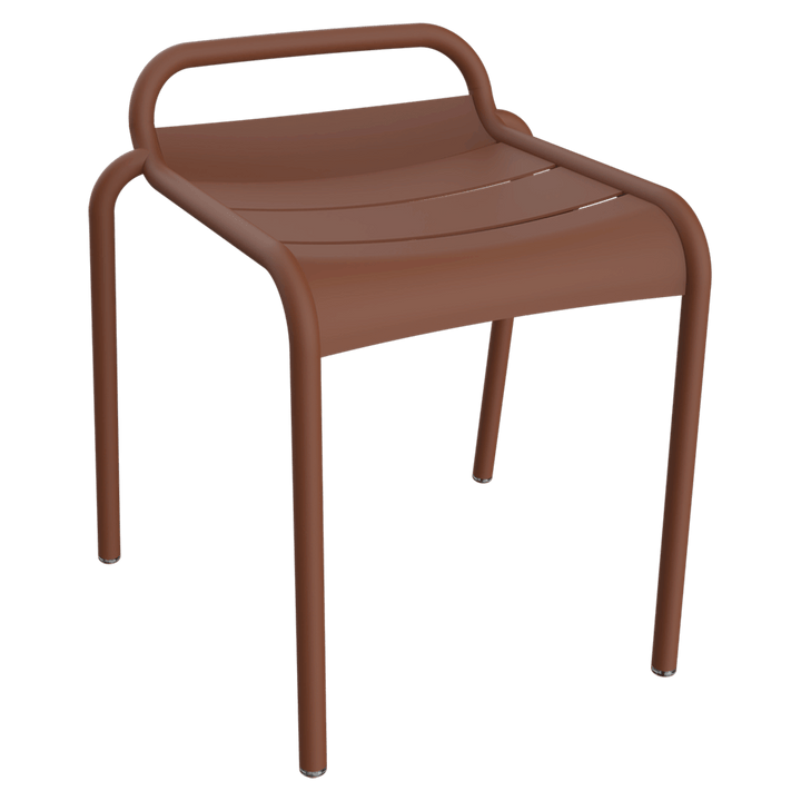 Luxembourg Stool 19" - Set of 4 - Fermob Outdoor Furniture - Red Ochre - HORNE