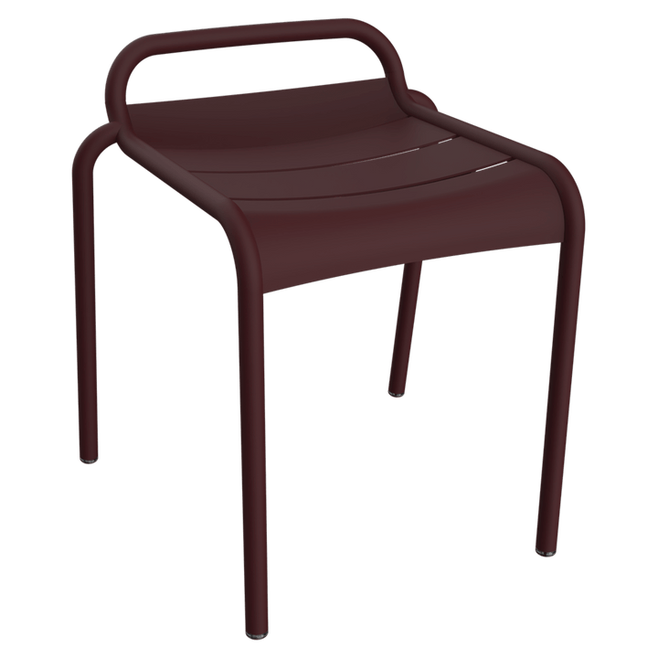 Luxembourg Stool 19" - Set of 4 - Fermob Outdoor Furniture - Black Cherry - HORNE