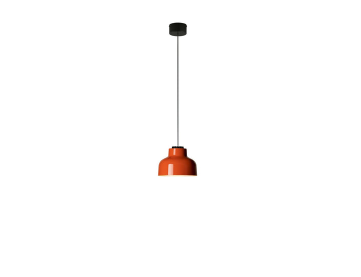 M64 Pendant - Santa & Cole - Pendants - Reddish Orange - Black - 118" - HORNE