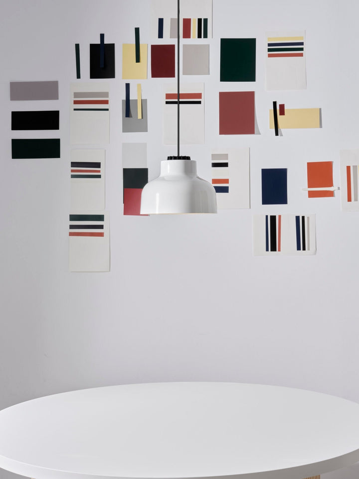 M64 Pendant - Santa & Cole - Pendants - Reddish Orange - White - 118" - HORNE
