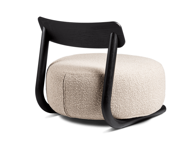 Maamuna Lounge Chair - Made By Choice Chairs - Natural Oak & Blue - HORNE
