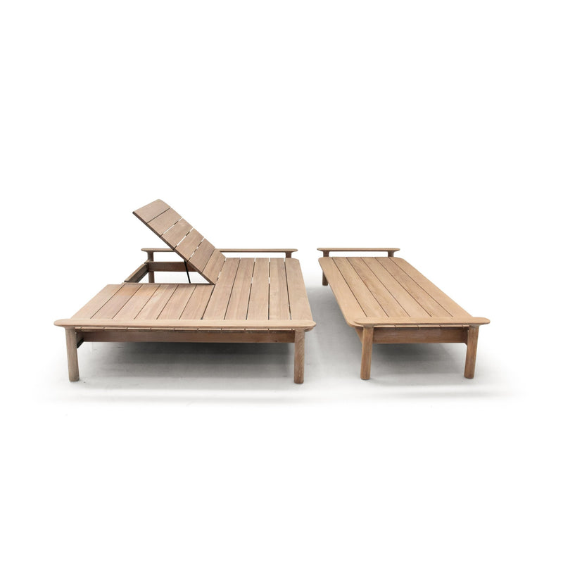 Maddalena Day Bed + Foot Rest - BETACO Chairs - Teak - HORNE