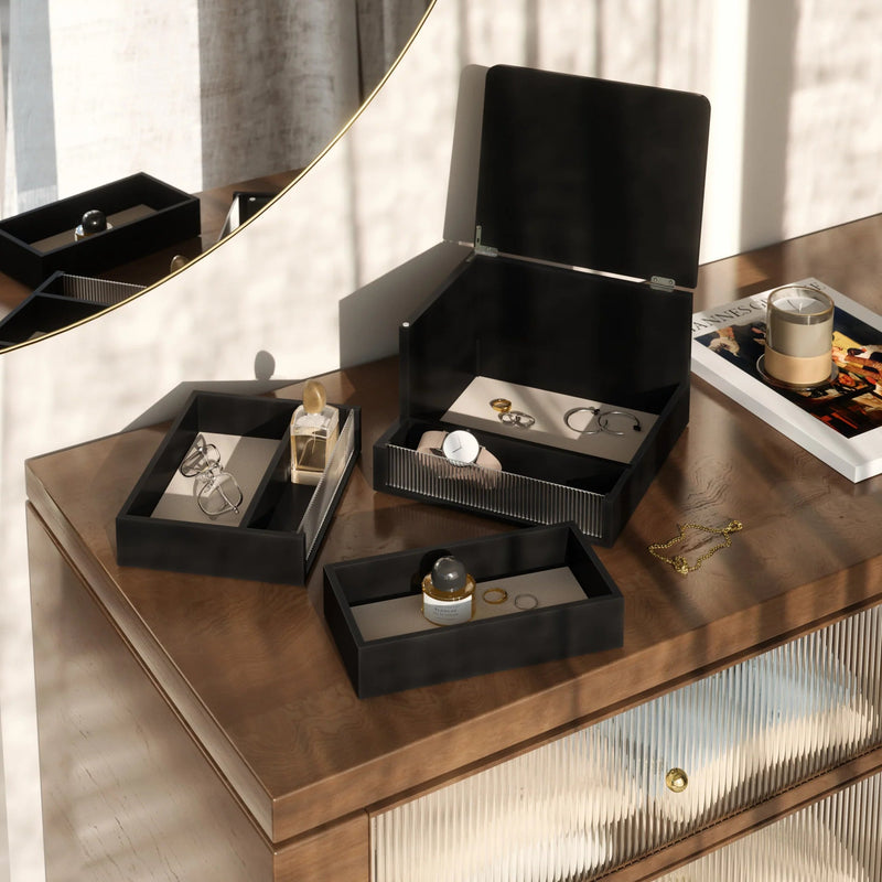 Malibu Storage Box - Umbra Storage + Organization - Black - HORNE