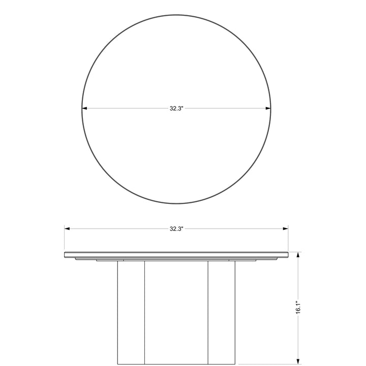 Martie Round Coffee Table - Urbia Coffee Tables - HORNE