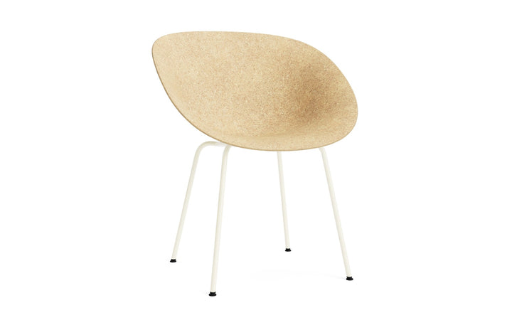 Mat Armchair Steel - Normann Copenhagen Dining Chairs - Mat Armchair Cream Steel - Hemp - HORNE