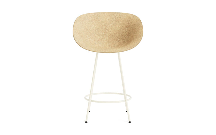 Mat Bar Armchair 65 cm Steel - Normann Copenhagen Barstools - Mat Bar Armchair 65 cm Cream Steel - Seaweed - HORNE