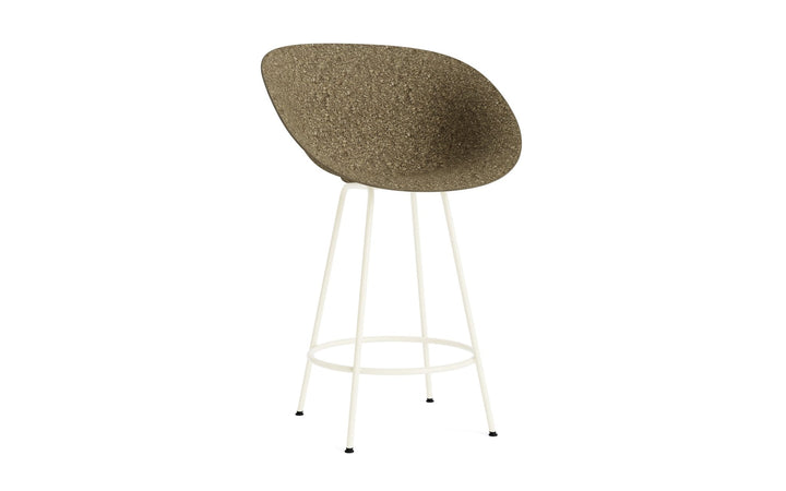 Mat Bar Armchair 65 cm Steel - Normann Copenhagen Barstools - Mat Bar Armchair 65 cm Cream Steel - Seaweed - HORNE
