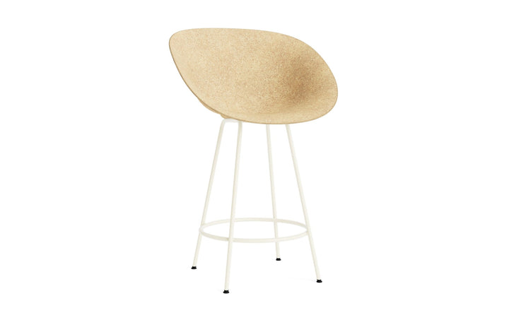 Mat Bar Armchair 65 cm Steel - Normann Copenhagen Barstools - Mat Bar Armchair 65 cm Cream Steel - Hemp - HORNE