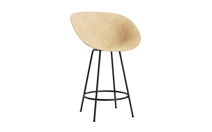 Mat Bar Armchair 65 cm Steel - Normann Copenhagen Barstools - Mat Bar Armchair 65 cm Black Steel - Hemp - HORNE