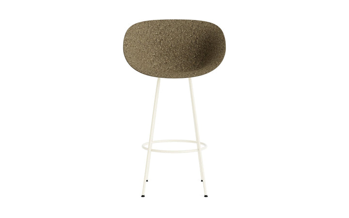Mat Bar Armchair 75 cm Steel - Normann Copenhagen Barstools - Mat Bar Armchair 75 cm Cream Steel - Seaweed - HORNE