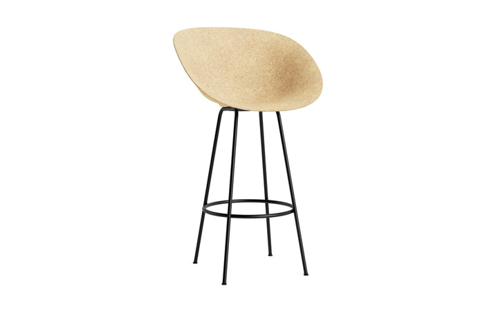 Mat Bar Armchair 75 cm Steel - Normann Copenhagen Barstools - Mat Bar Armchair 75 cm Black Steel - Hemp - HORNE