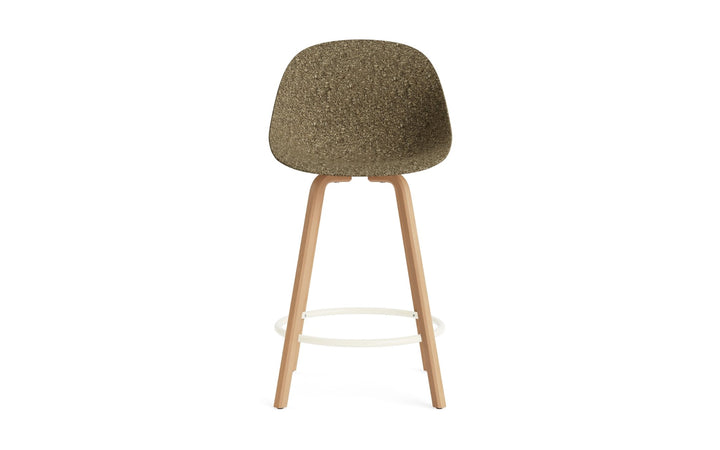 Mat Bar Chair 65 cm Wood - Normann Copenhagen Barstools - Mat Bar Chair 65 cm Beech/Cream - Seaweed - HORNE