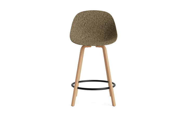 Mat Bar Chair 65 cm Wood - Normann Copenhagen Barstools - Mat Bar Chair 65 cm Beech/Cream - Seaweed - HORNE