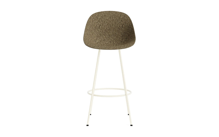 Mat Bar Chair 75 cm Steel - Normann Copenhagen Barstools - Mat Bar Chair 75 cm Cream Steel - Seaweed - HORNE