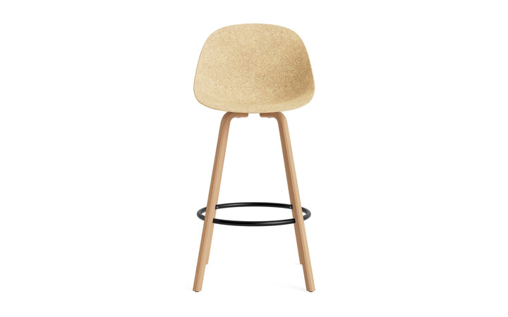 Mat Bar Chair 75 cm Wood - Normann Copenhagen Barstools - Mat Bar Chair 75 cm Beech/Cream - Seaweed - HORNE