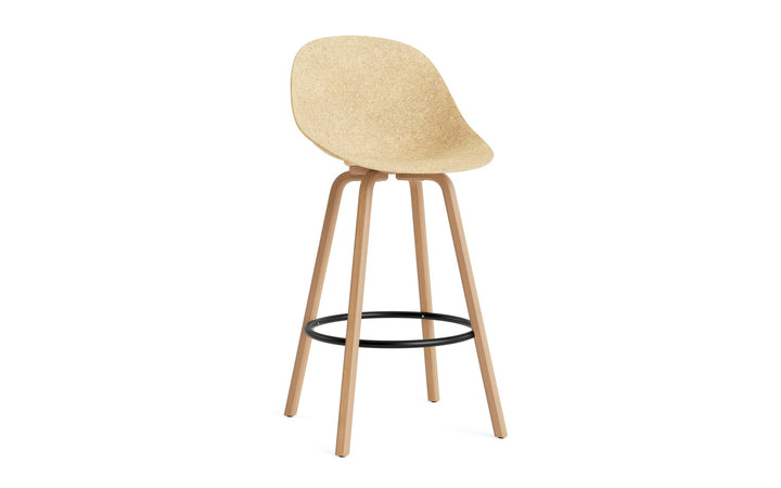 Mat Bar Chair 75 cm Wood - Normann Copenhagen Barstools - Mat Bar Chair 75 cm Beech/Black - Hemp - HORNE
