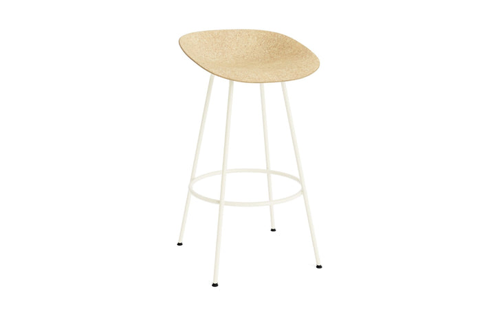 Mat Barstool 75 cm Steel - Normann Copenhagen Barstools - Mat Barstool 75 cm Cream Steel - Hemp - HORNE