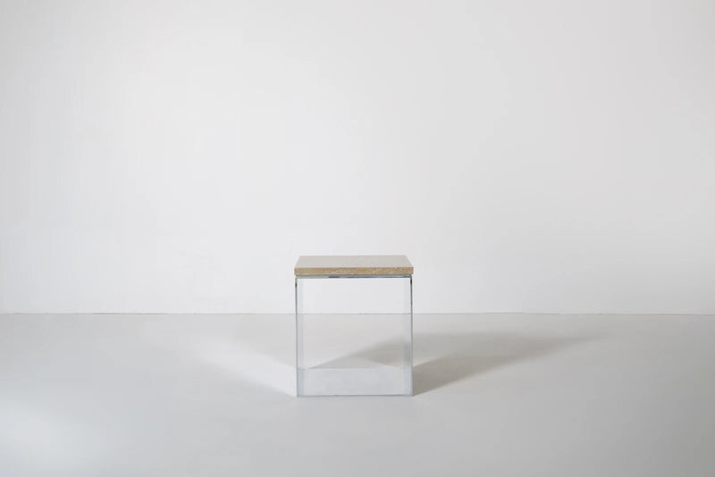 Material Studies Cube v.1 - Kalon Studios Tables - Mineral Blue - HORNE