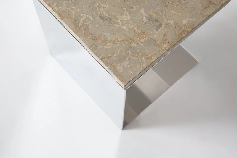 Material Studies Cube v.3 - Kalon Studios Tables - Mineral Blue - HORNE
