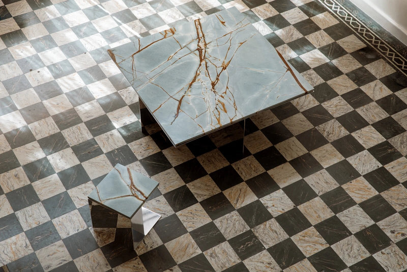 Material Studies II Coffee Table - Kalon Studios Tables - Mineral Blue - HORNE