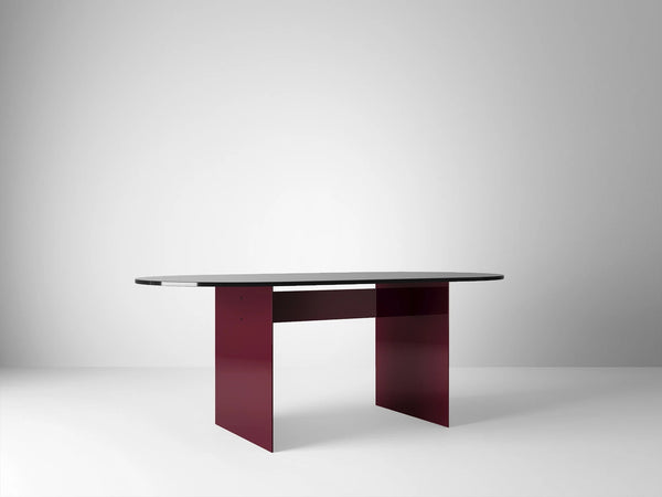 Material Studies Rugosa Dining Table - Kalon Studios Tables - Oxblood - HORNE