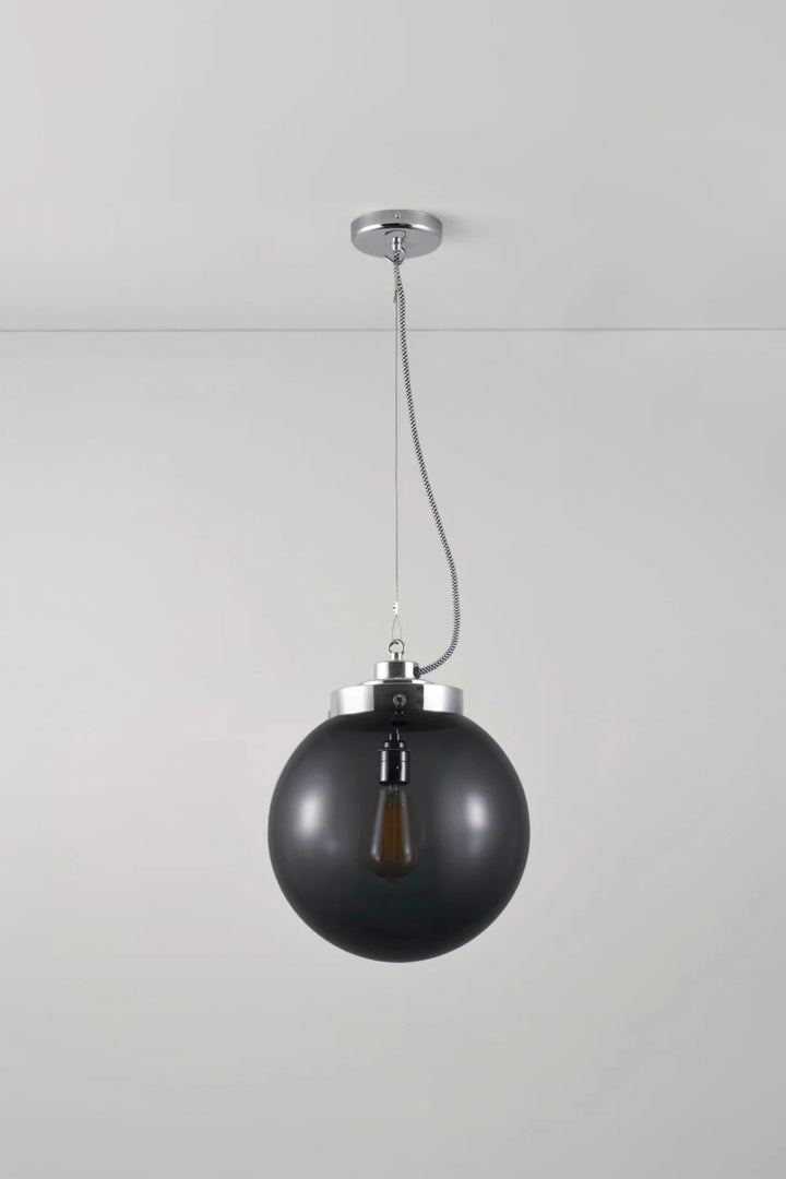 Medium Globe Pendant - Original BTC Pendants - Chrome - Anthracite - HORNE