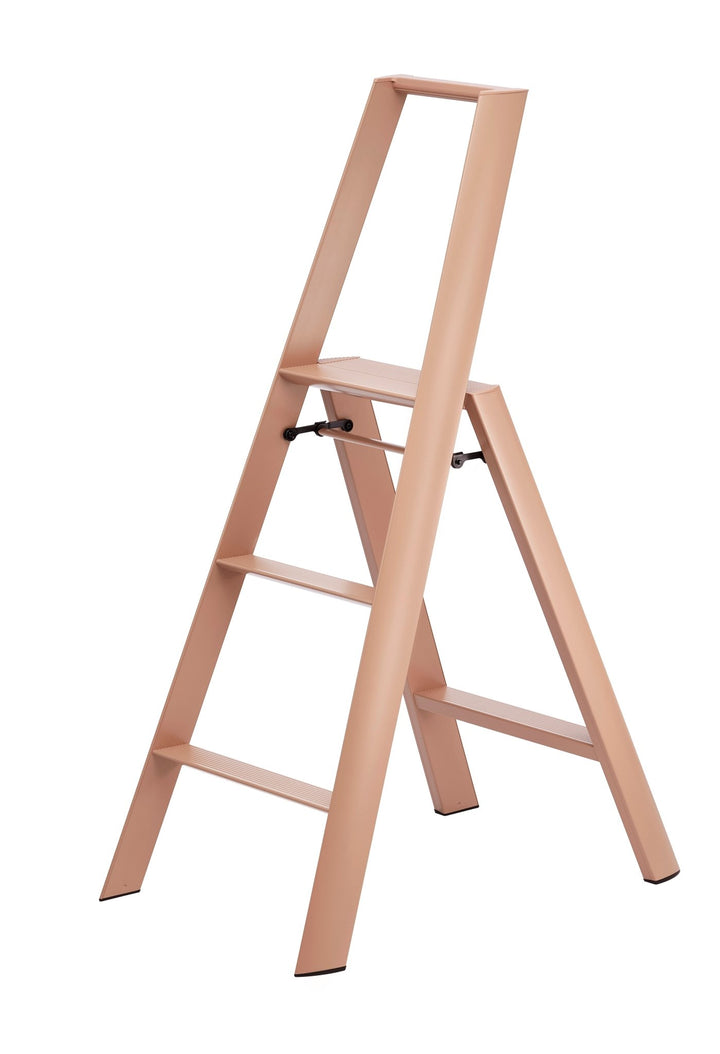 Metaphys Lucano Stepstool 3 - Step - Hasegawa USA Inc - Ladder + Step Stool - Peach Brown - HORNE