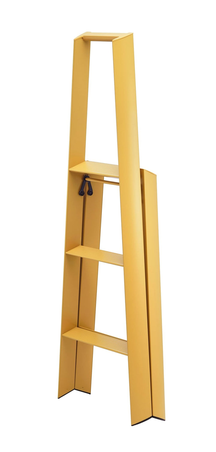 Metaphys Lucano Stepstool 3 - Step - Hasegawa USA Inc - Ladder + Step Stool - Mustard Yellow - HORNE