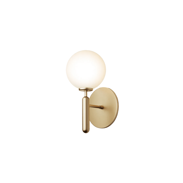 Miira Wall Sconce - Nuura Wall Sconces - Brass / Opal - HORNE