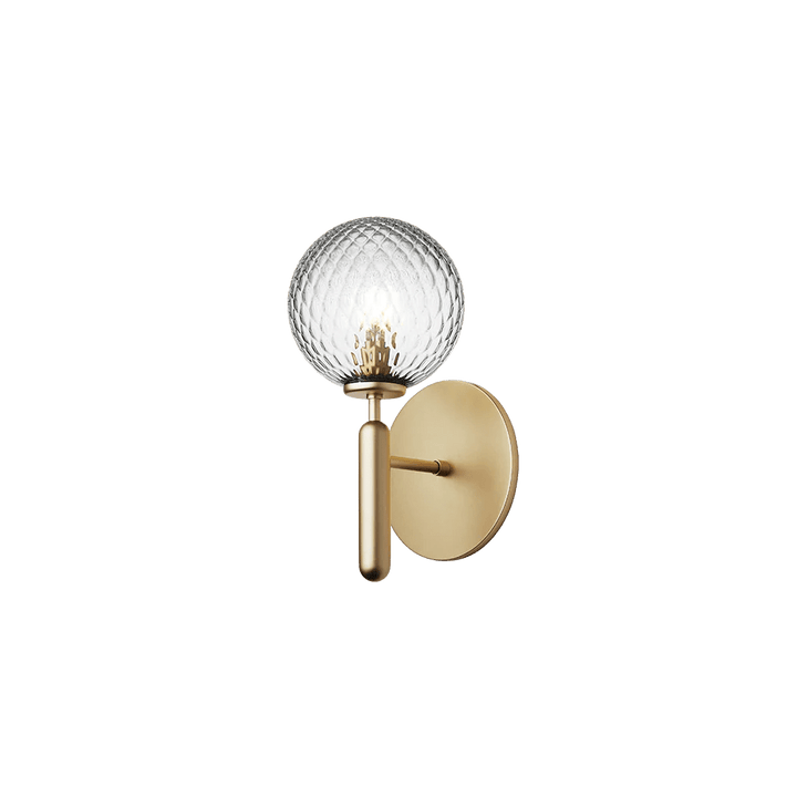 Miira Wall Sconce - Nuura Wall Sconces - Brass / Optic Clear - HORNE