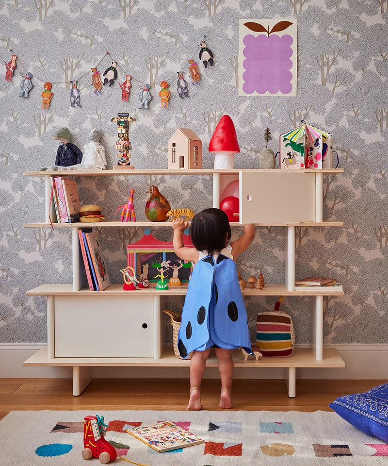 Mini Library - Oeuf - Kids + Baby - White/Birch - HORNE
